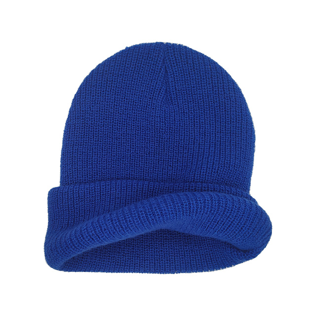 Luxurious Blue Wool Beanie