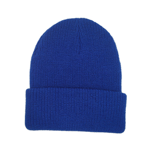 Luxurious Blue Wool Beanie