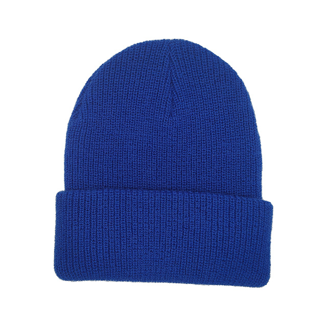 Luxurious Blue Wool Beanie