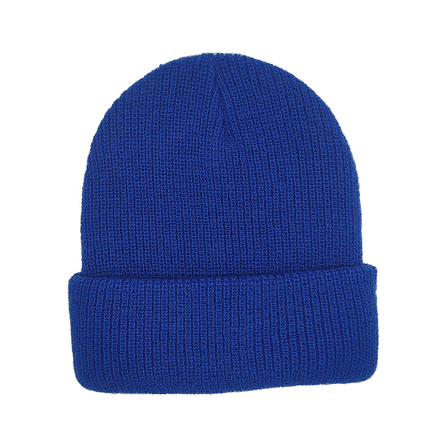 Luxurious Blue Wool Beanie
