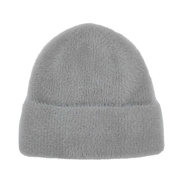 Cuffed Beanie(Imitation Mink Yarn)